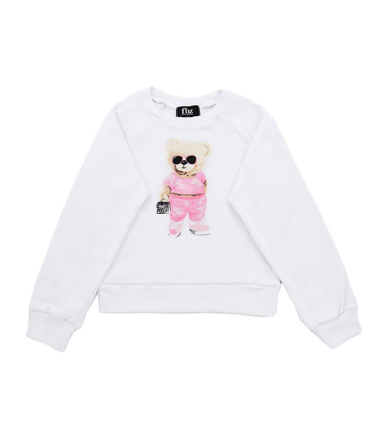 Flowers By Zoe - Girls Eleanor Bear With Glasses Sweater