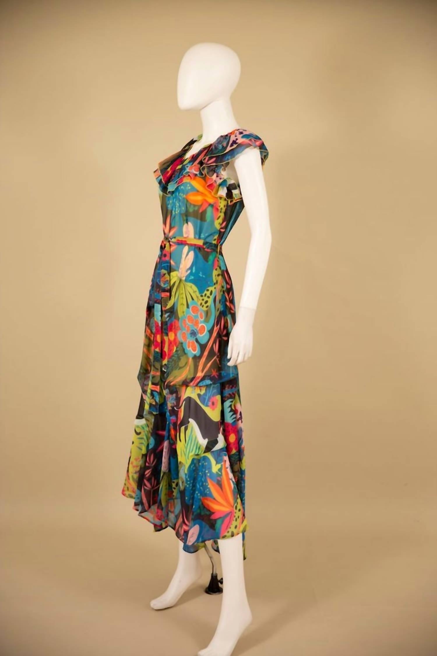 Samuel Dong - Georgette Ruffle Dress