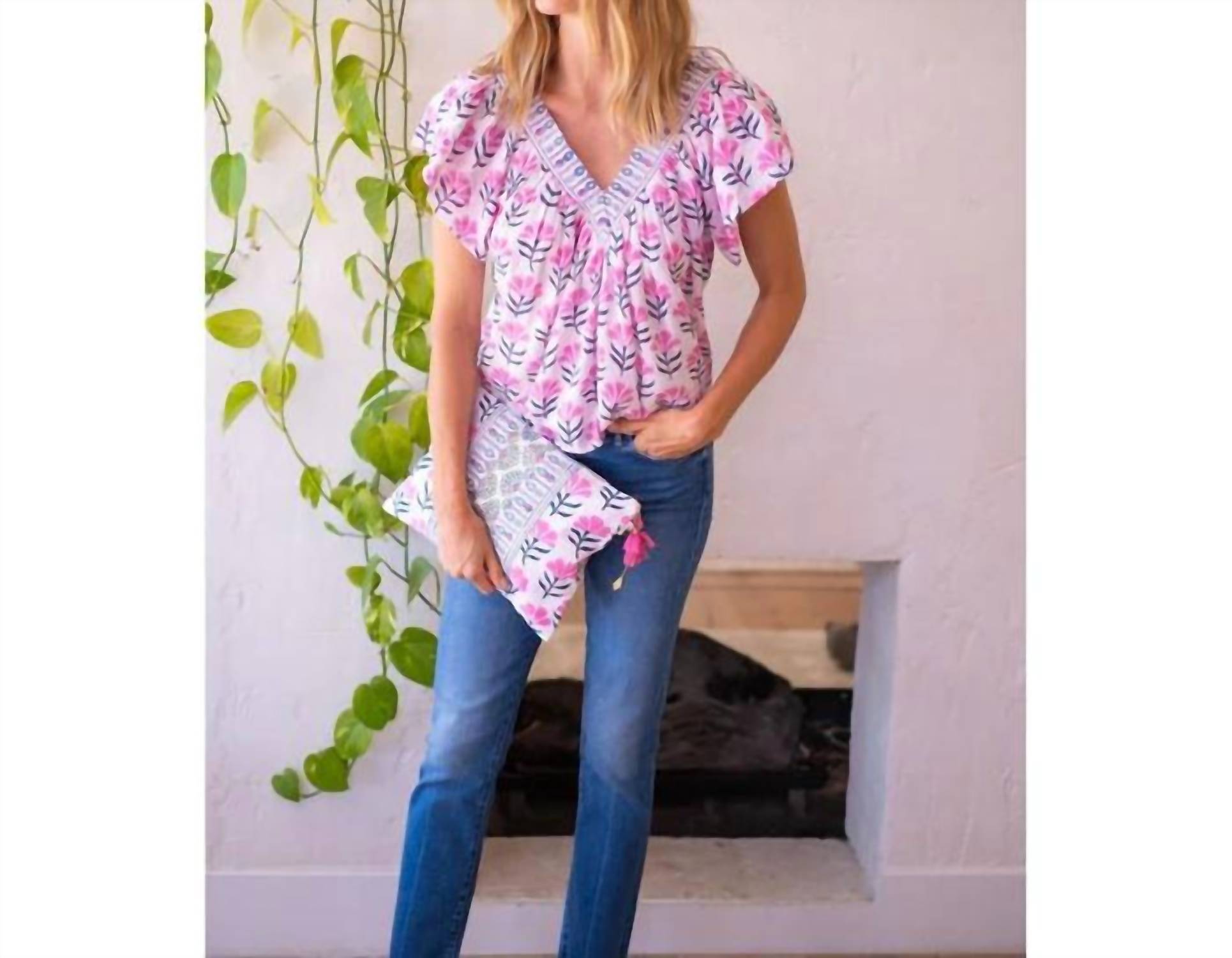 Bell By Alicia Bell - Vivianne V-neck Floral Top