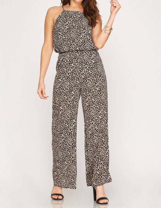 Leopard Print Jumpsuit