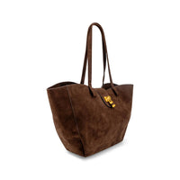 Like Dreams - Women's Harper Lock Suede Tote Bag
