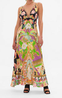 Camilla - Plunge Neck Maxi Dress