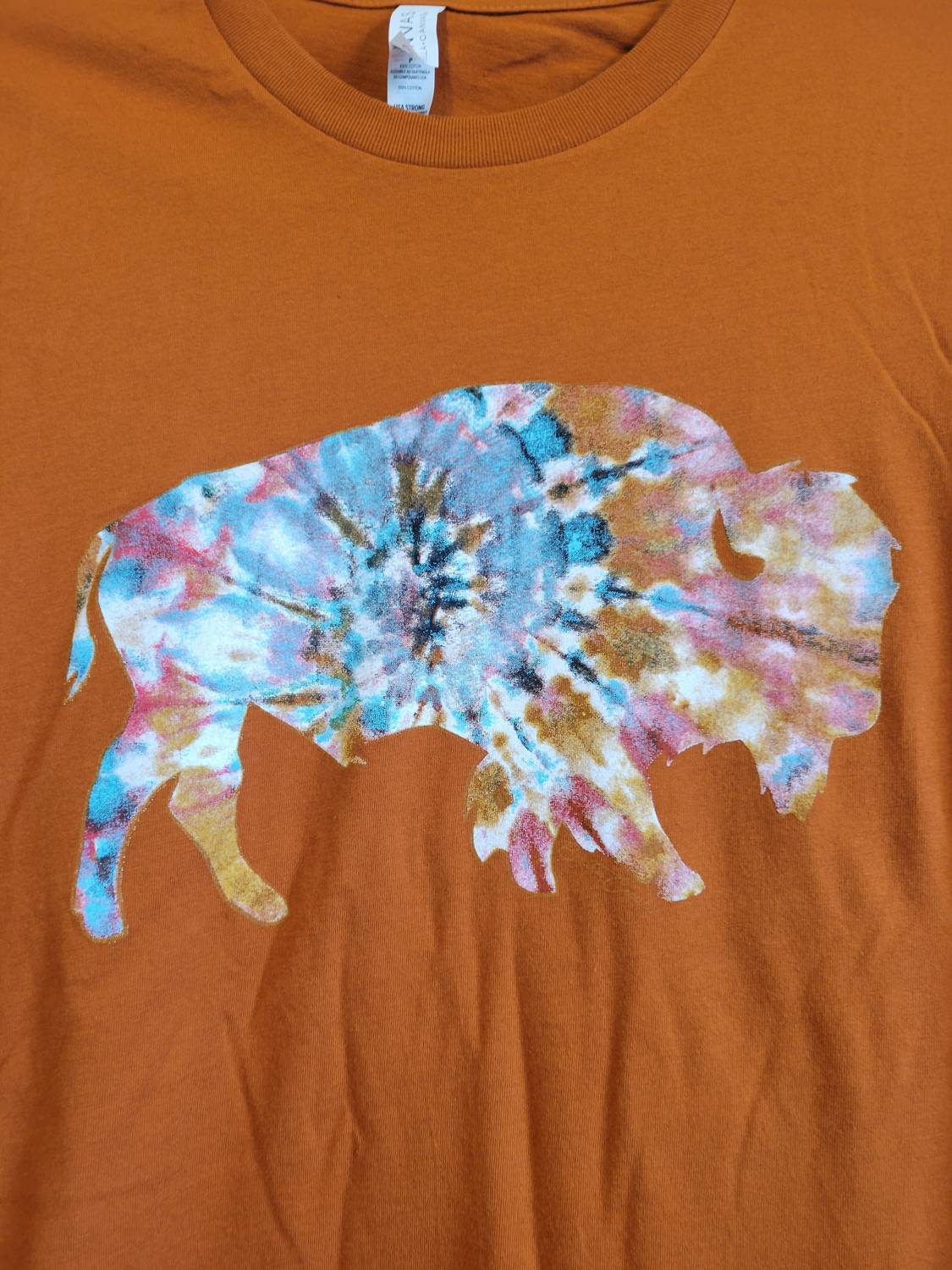 Benita Cecille - Women's The Drifter Buffalo Bright Tie Dye Buffalo Tee