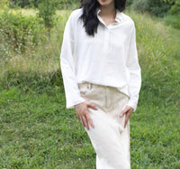 GRADE & GATHER It's Just That Easy Blouse in white - women's blouse