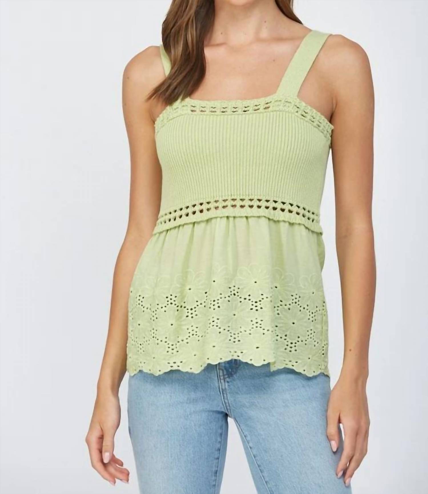 Fate - Scallop Scoop Sweater Tank