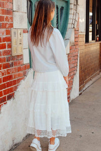 Rosie Posie - Tiered Lace Skirt