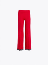 Vilagallo - Women's Straight Leg Trouser with Hem Detail