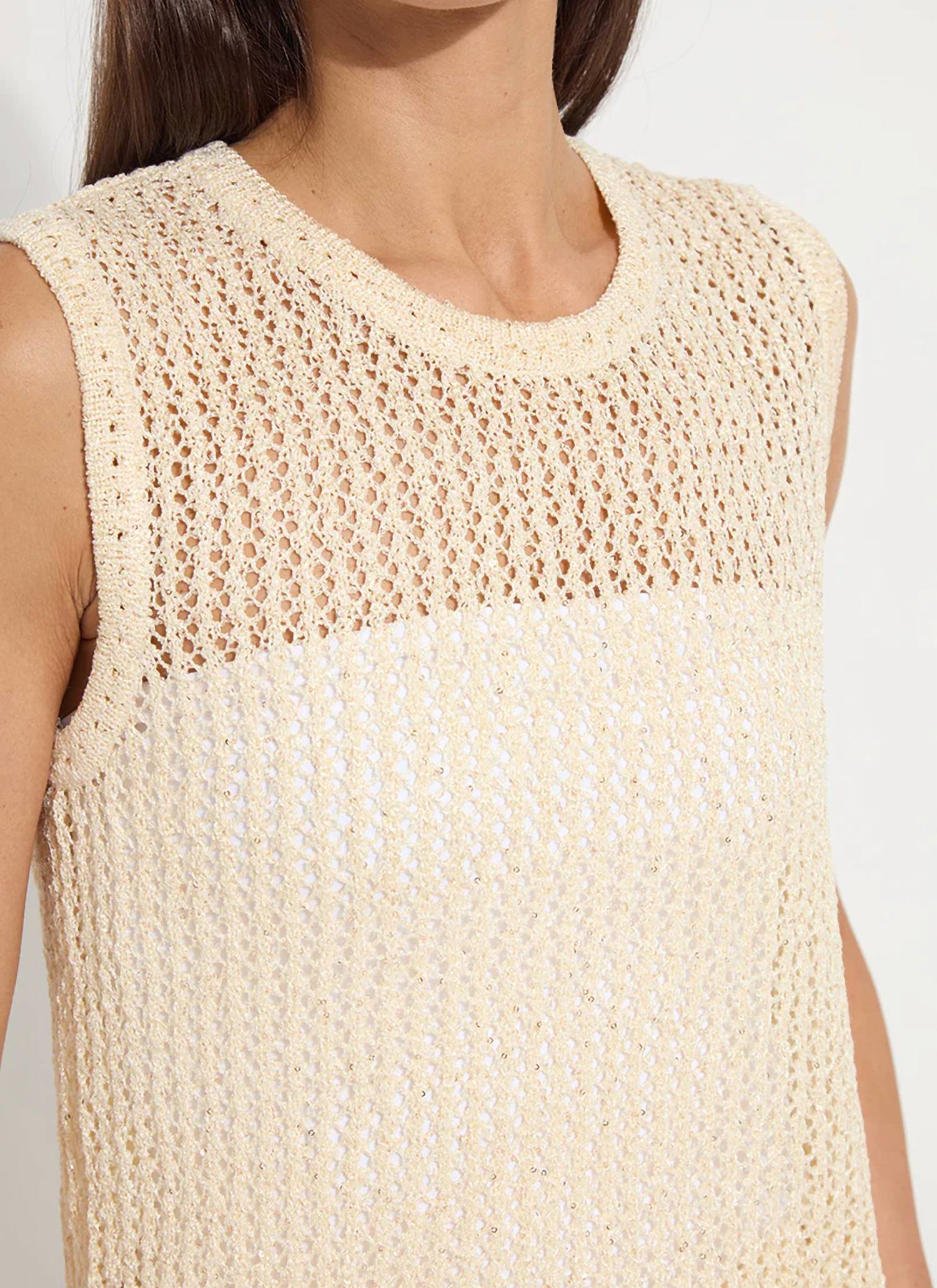 Lysse - Avery Sequined Knit Shell Top