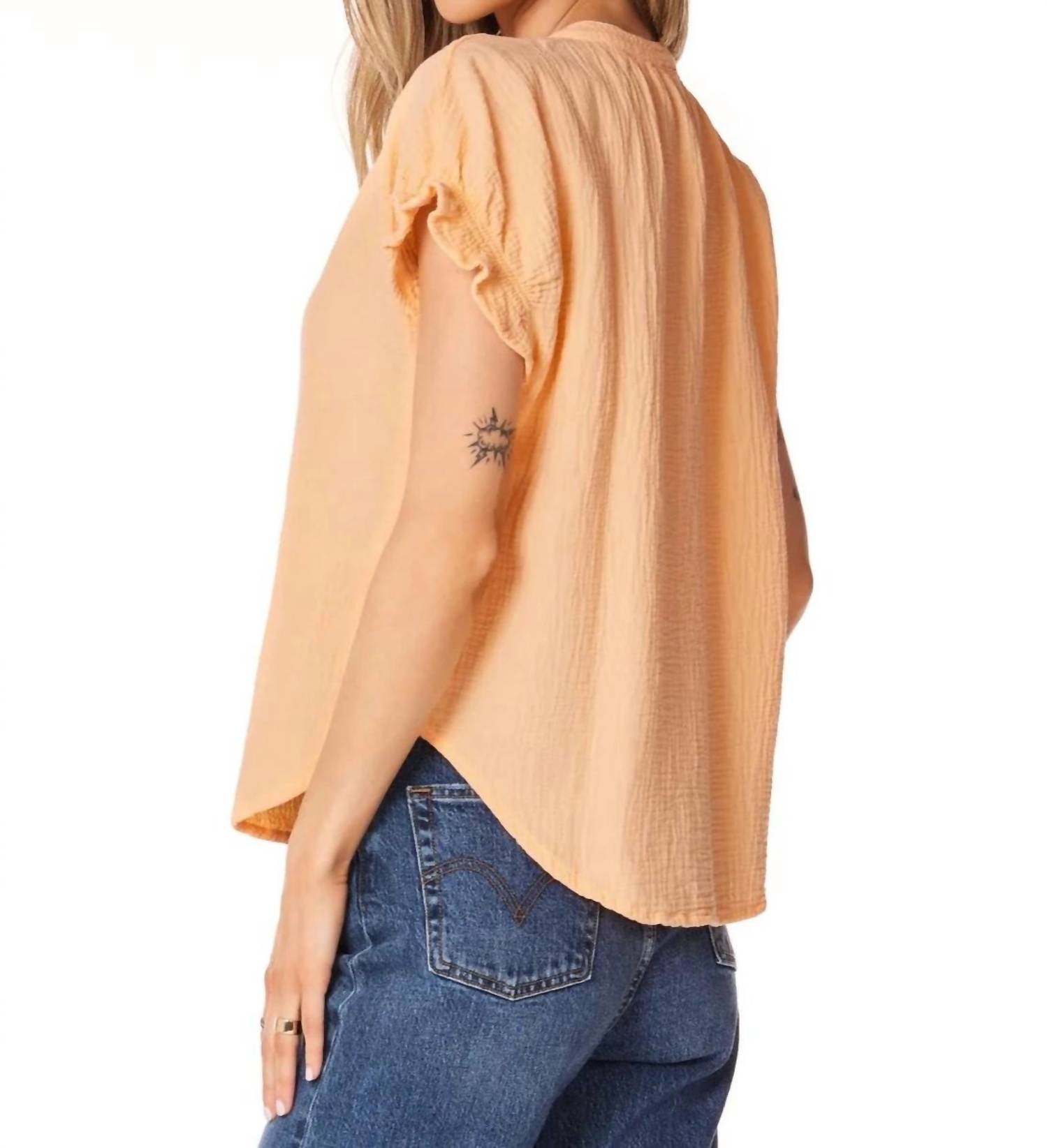 Bobi - Shirred Dolman Top