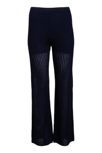 Naadam - Cable Pointelle Wide Leg Pants