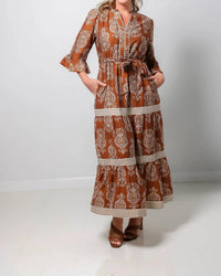 She + Sky - Tiered Maxi Dress