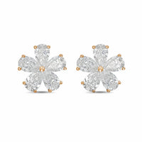 Diana M Jewels - Women's Pear Lab-Grown Diamond Stud Earrings (3.00 Ct TCW) - Signature