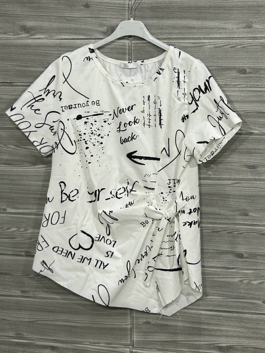 Oz - Women's Embelished Italian Short Sleeve Tee