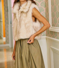 Bucketlist - Soft Faux Fur Cropped Cozy Vest