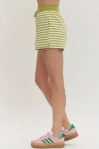 Entro - Stripe Lounge Shorts