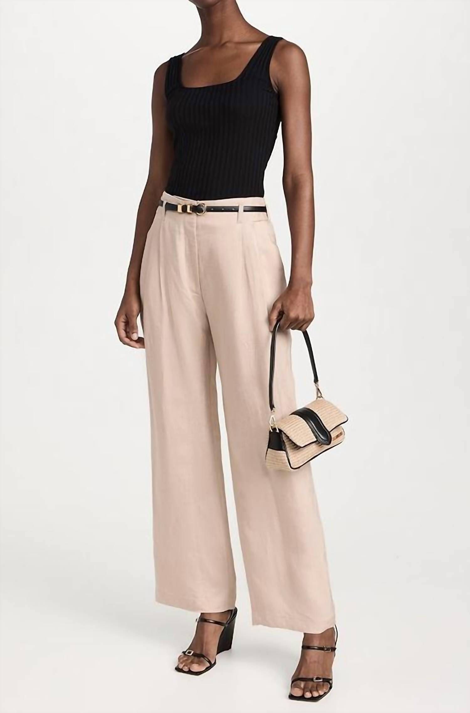 Nation LTD Del Full Leg Trouser in paper bag - women's pants - alternate view