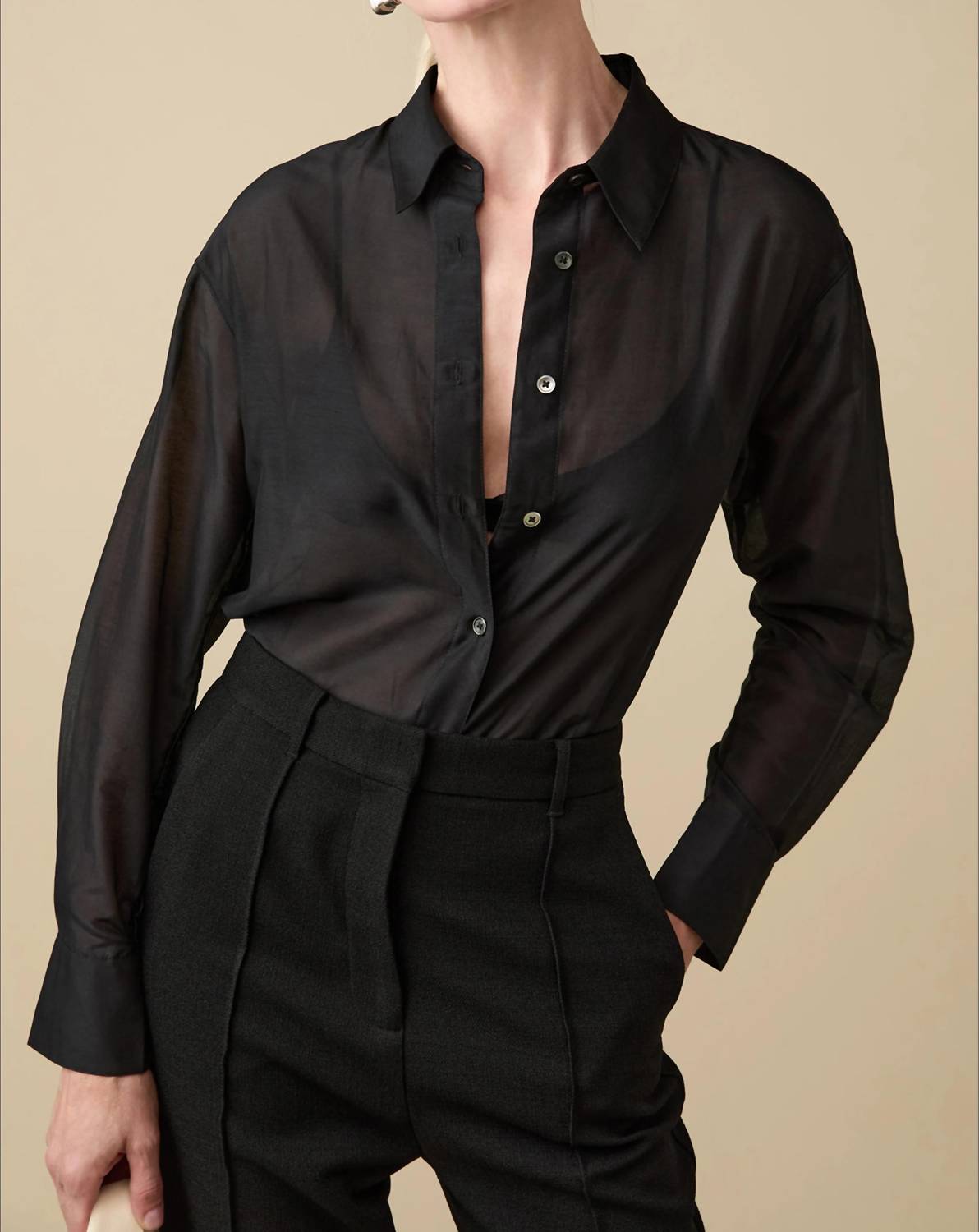 Sold Out Nyc - Sheer Silk Shirt