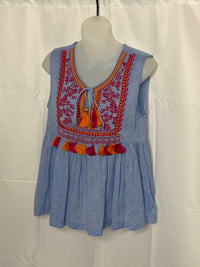 Thml - Women's Sleeveless Embroidered Top