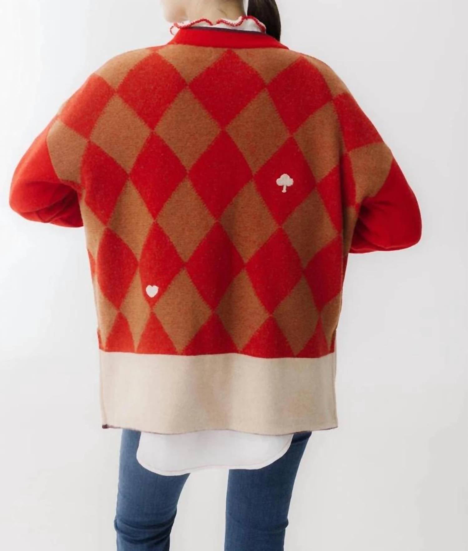 Savia - Card V-neck Cardigan