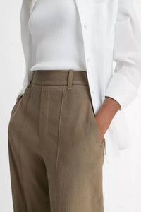 Vince - High Rise Pull On Linen Pant