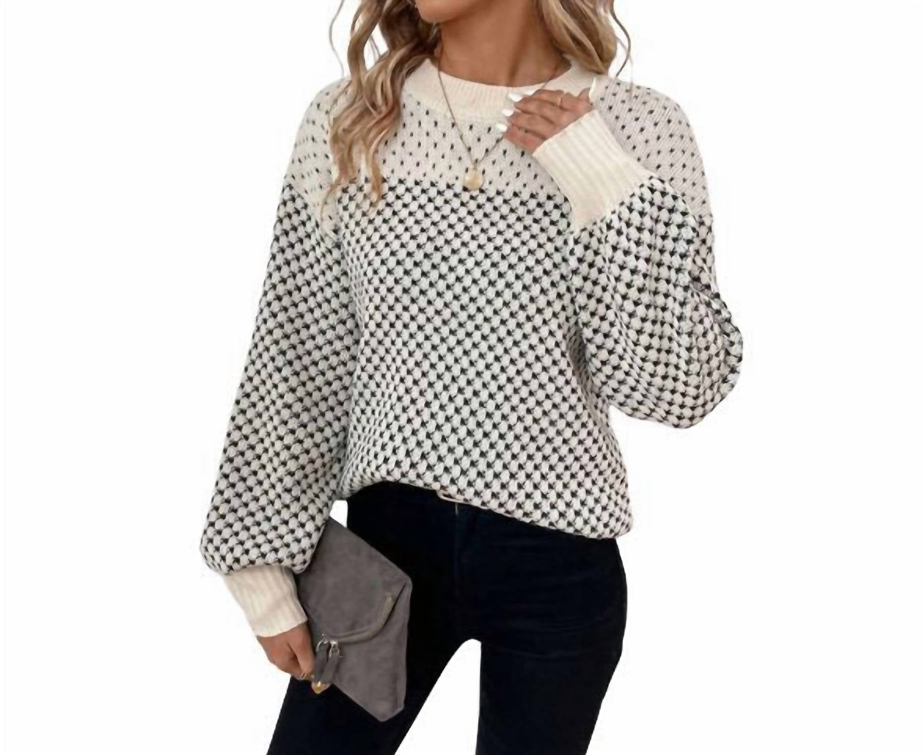 1 The Woman - Fireside Filagree Sweater