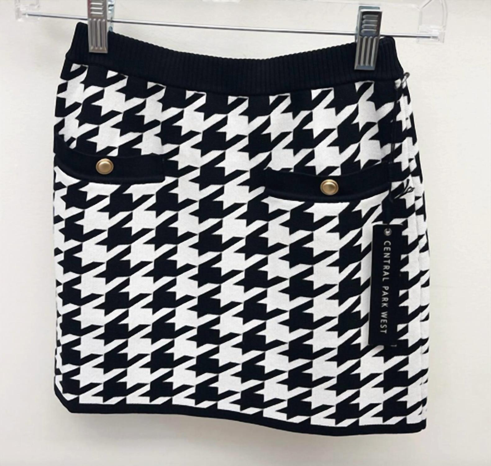Central Park West - Tween's Everly Houndstooth Skirt