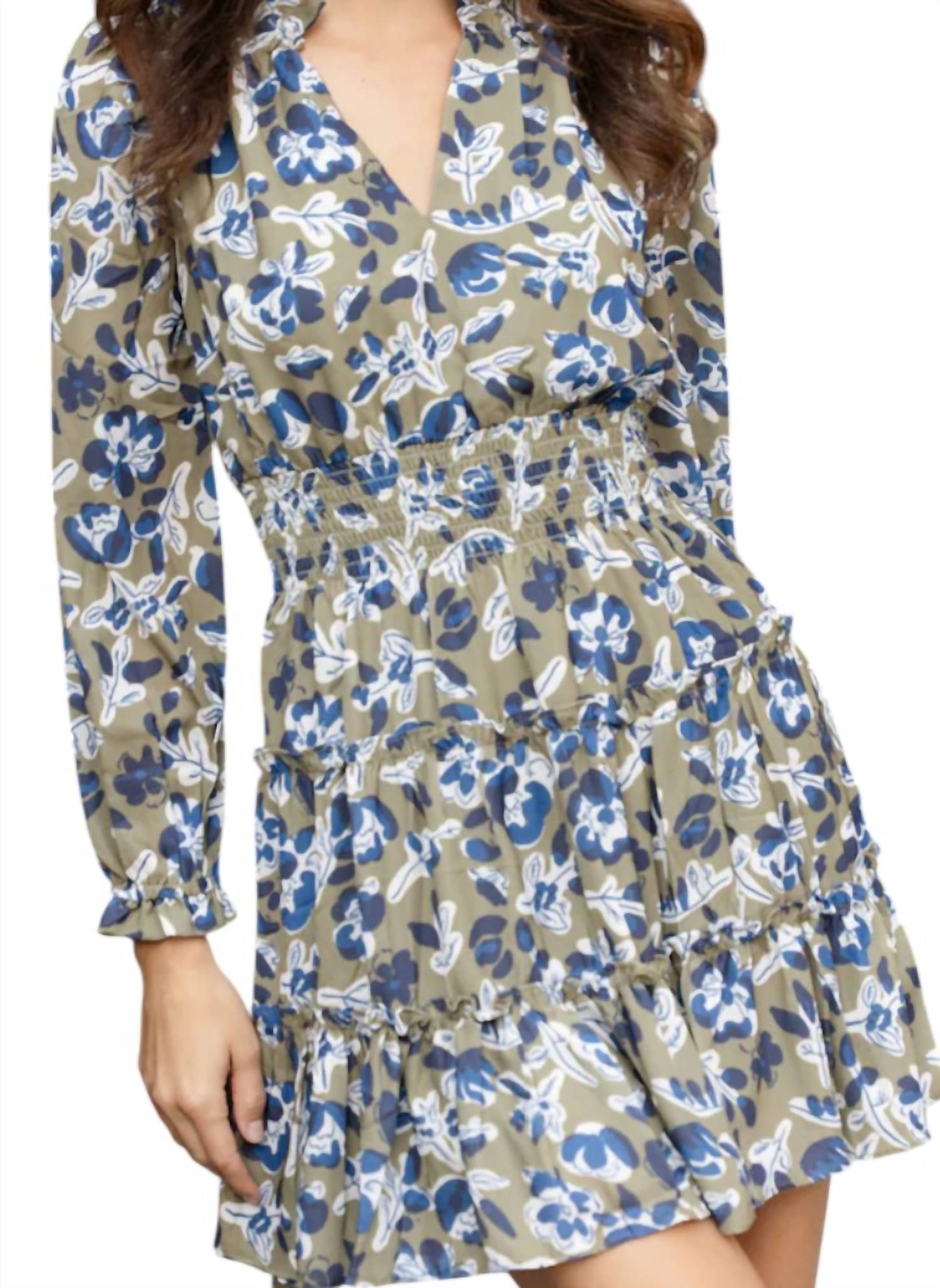 Sail To Sable - Smocked Waist Mini Dress