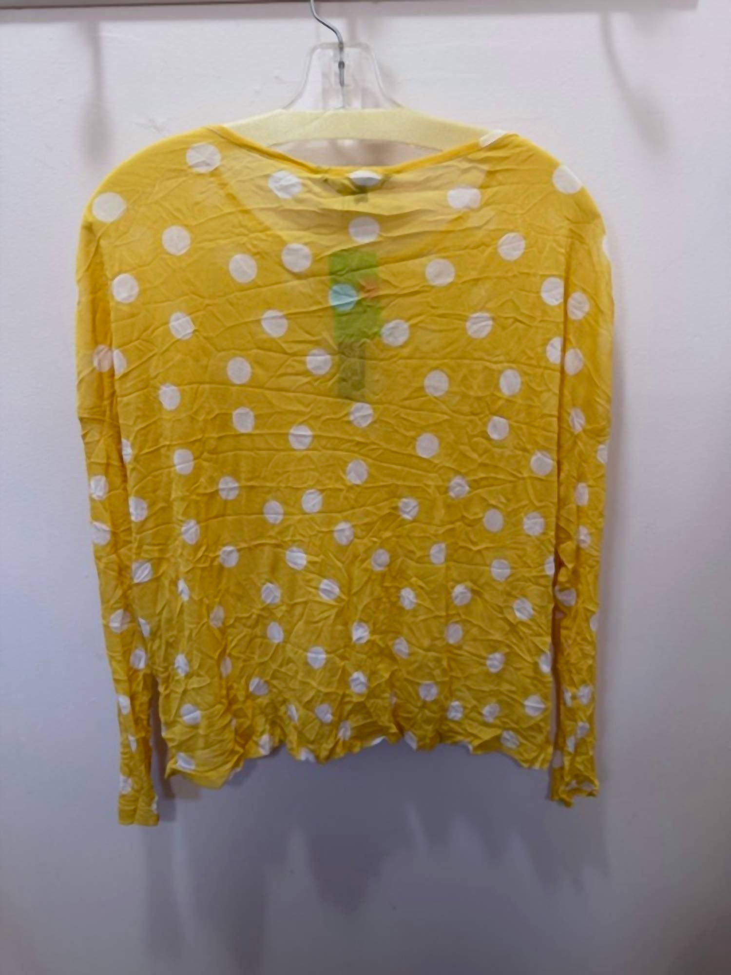 Charlie B - Women's Dot Mesh Crinkle Top