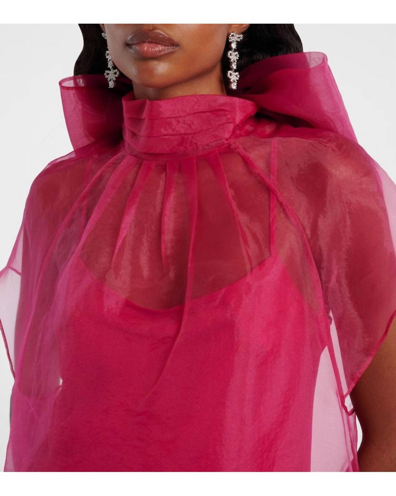 JONATHAN SIMKHAI Beaux Mini Dress in pink - women's dress - alternate view