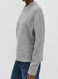 PISTOLA Aura Sweater in charcoal diamonte 1 - women's sweater - alternate view