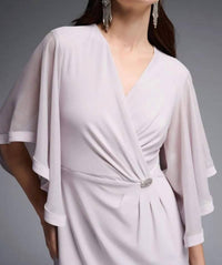 Joseph Ribkoff - Classy Faux Wrap Dress