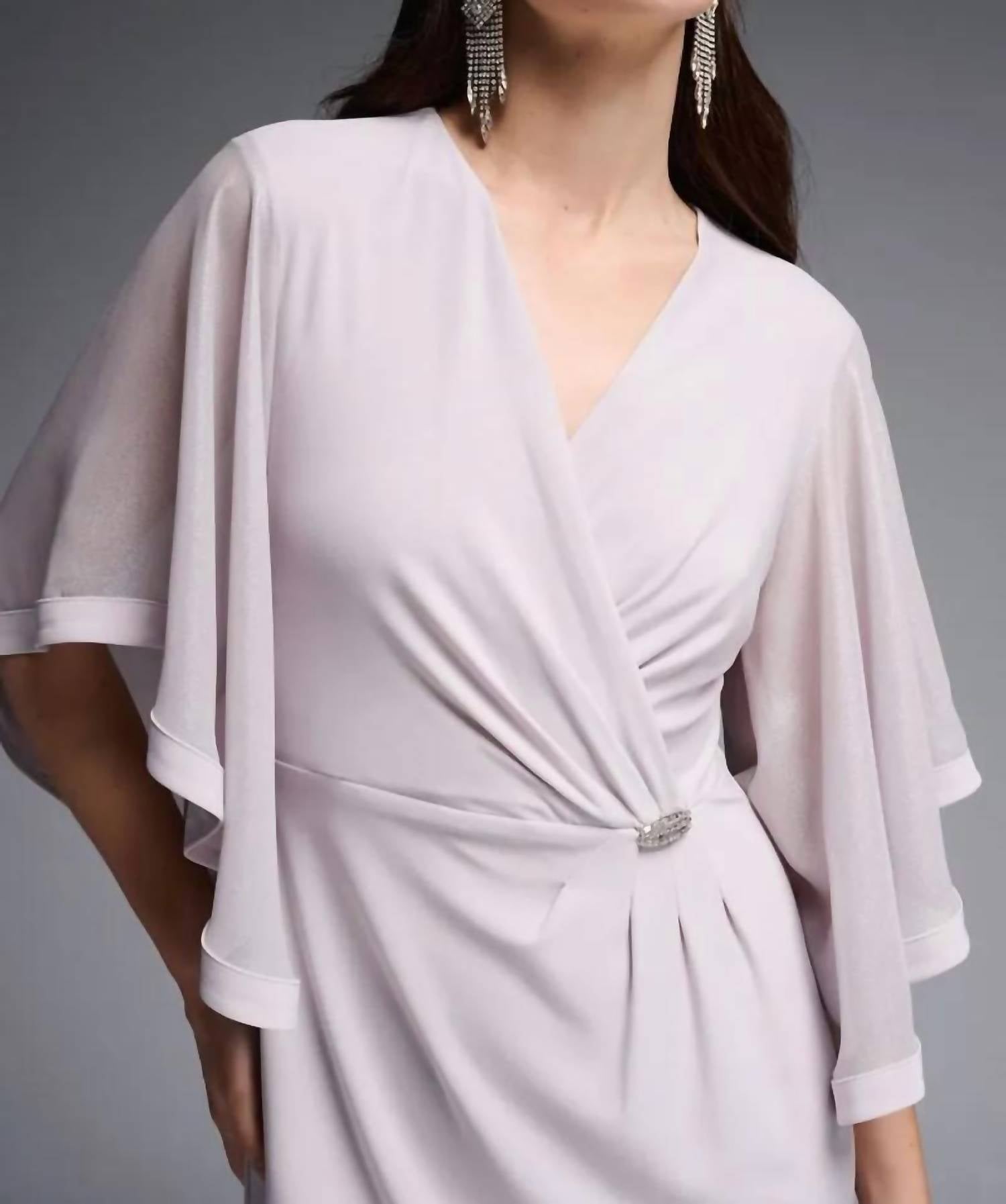 Joseph Ribkoff - Classy Faux Wrap Dress