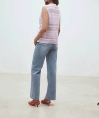 Suncoo - Women's Geos Open Weave Sleeveless Cardigan