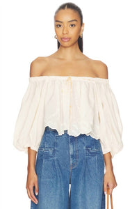 Free People - Bali Daydream Melody Bubble Sleeves Top