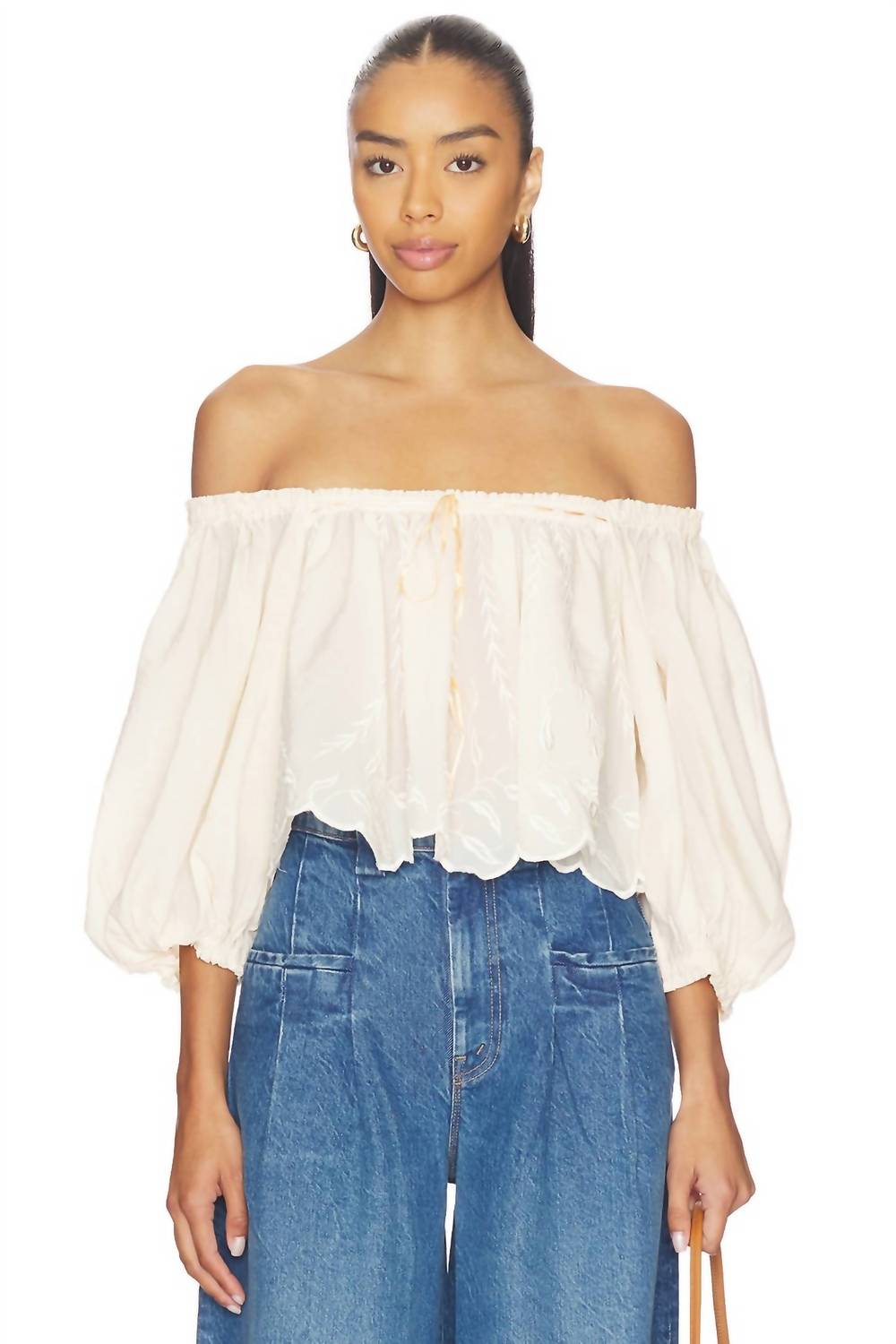 Free People - Bali Daydream Melody Bubble Sleeves Top