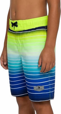 Rokka&Rolla Boy's Swim Trunks in blue green - kids' item - alternate view