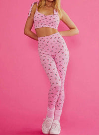 Beach Riot - Piper Cherry Graphic Pull-on Legging