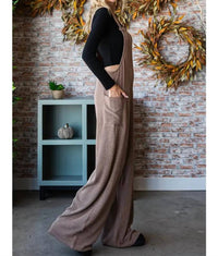 Vanilla Monkey - Solid Rib Overall Jumpsuit