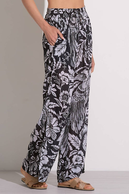 Elan - Maldives Floral-Print Wide-Leg Pants