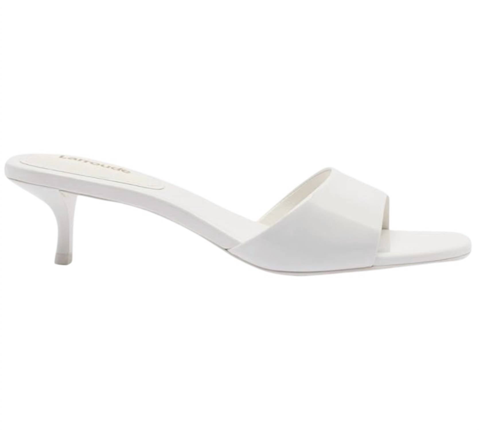Larroude Women's Greta Mule Sandals in white - women's sandal