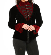 Orchid Bloom - Gothic Velvet Jacket
