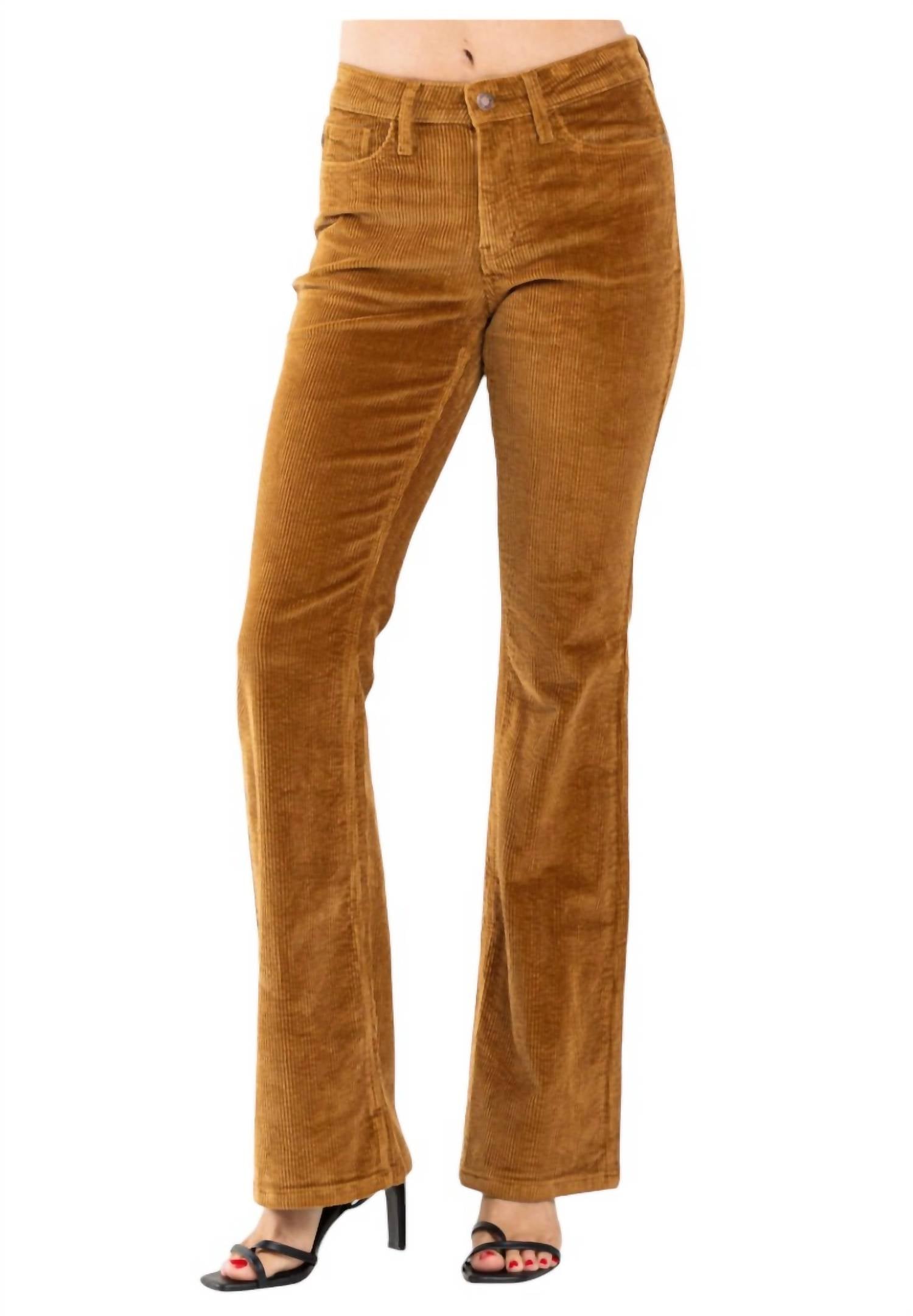 Judy Blue - Mid-Rise Overdyed Corduroy Bootcut Jeans