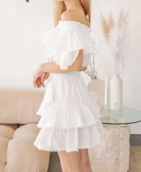 Strut & Bolt - Poplin Ruffle Mini Skirt