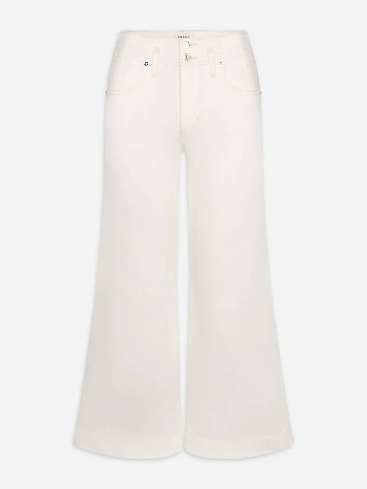 Frame - The Seamed Wide Crop Trouser