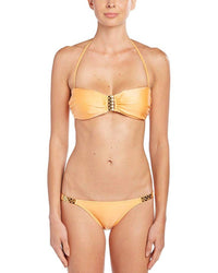 Solid Detail Full Cut Bikini Bottom