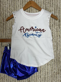 Paper Flower - Girl's Tween American Beauty Tank Top