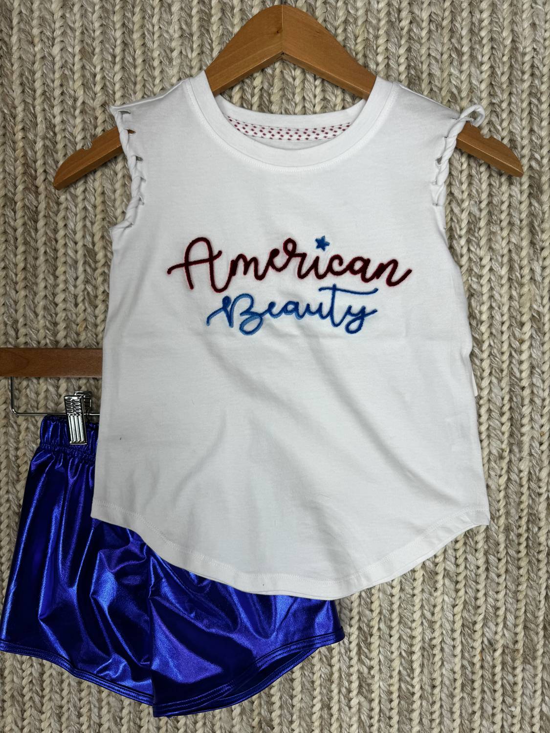 Paper Flower - Girl's Tween American Beauty Tank Top