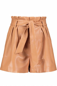 Bishop + Young - Women's Vegan Leather Tie Shorts