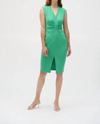 Joseph Ribkoff - V-neckline Sleeveless Sheath Dress