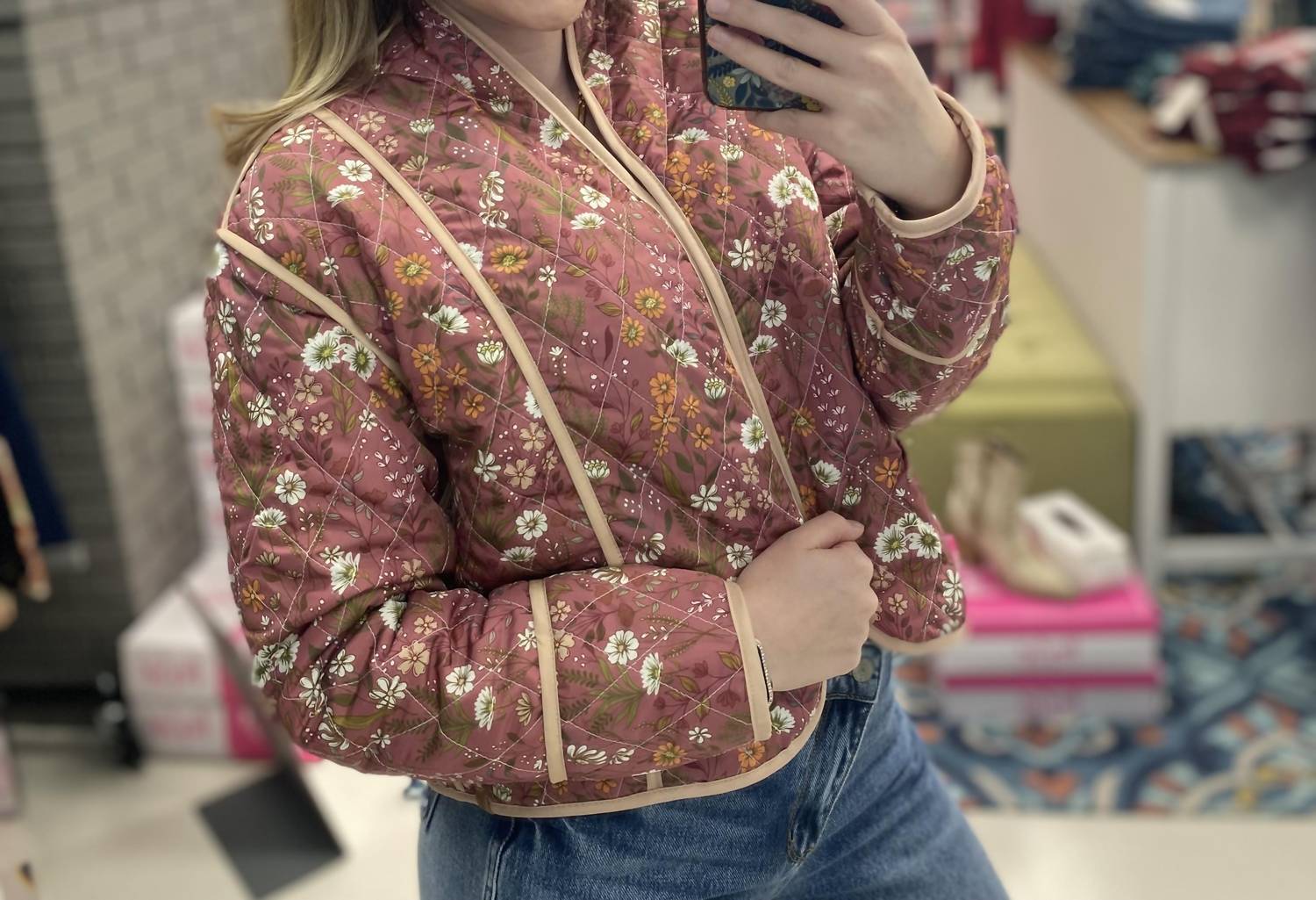 Simply Southern - Reversible Floral Jacket